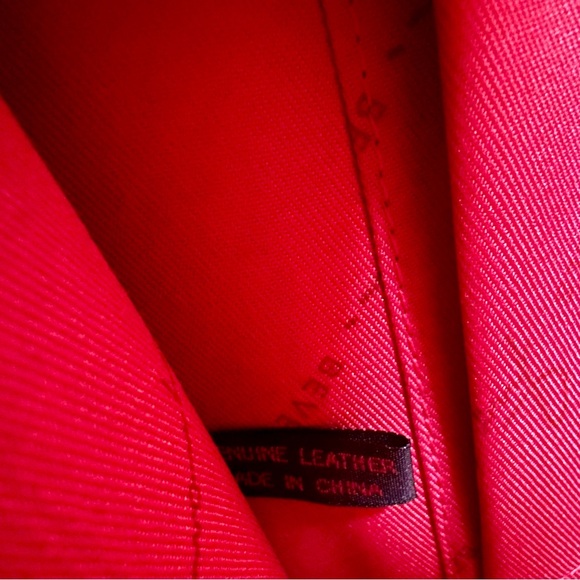 Fred Hayman Club 273 Cognac Brown Leather Tall Medium Shoulder Bag Purse - Picture 13 of 16